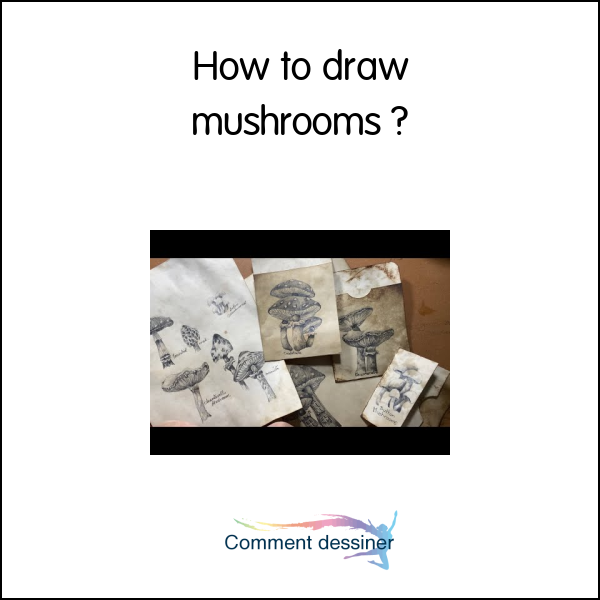 How to draw mushrooms
